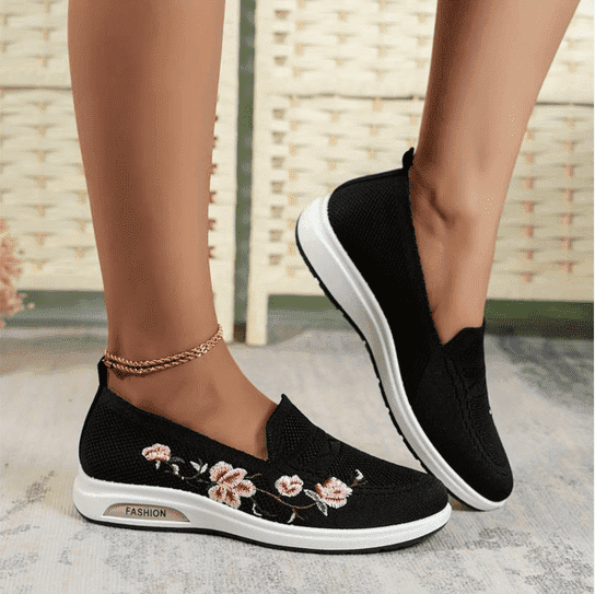 Lily™ – Pohodlné ortopedické slip-on boty s elegantními květinami
