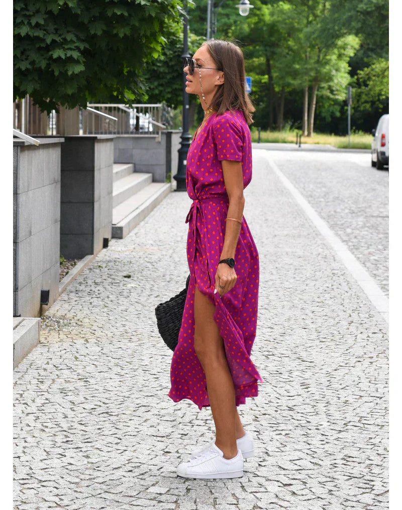 Suzanne | Elegantní šaty s výstřihem do V