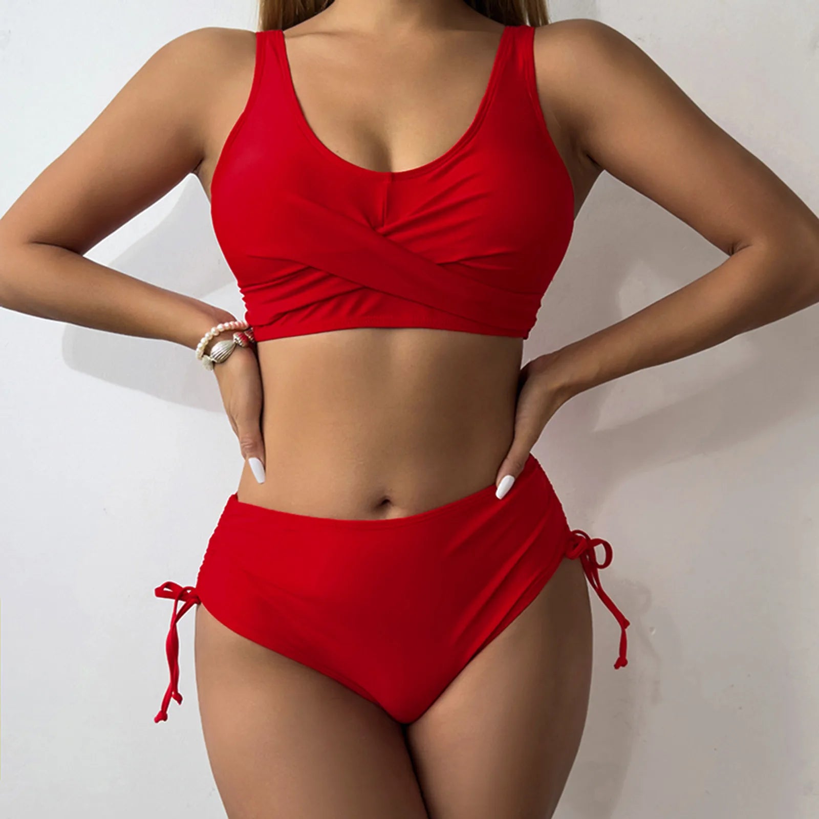 Isla – Křížené sportovní bikiny s vysokým pasem