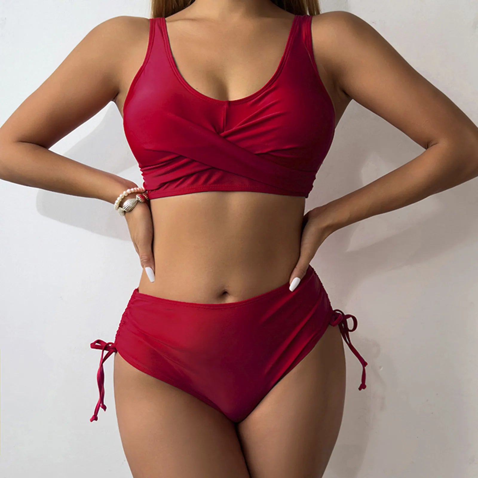Isla – Křížené sportovní bikiny s vysokým pasem