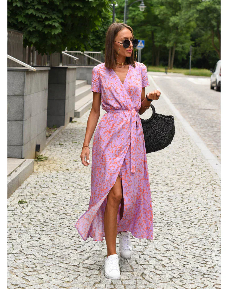Suzanne | Elegantní šaty s výstřihem do V