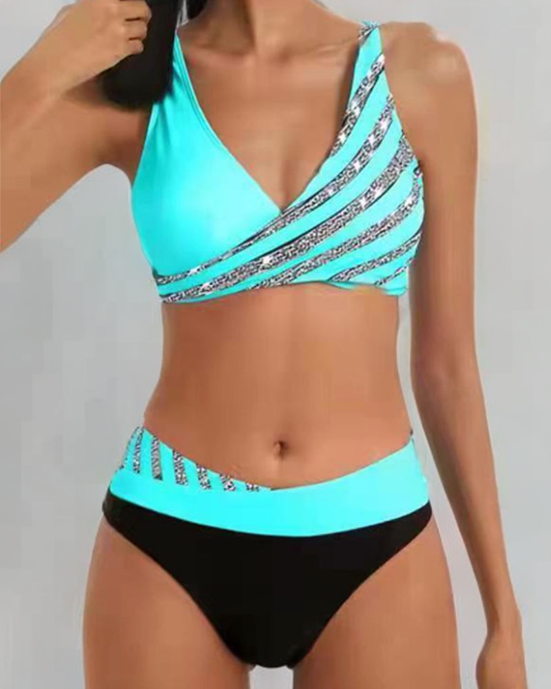Mona - Tisknutý Bikiny v Teplých Tónech